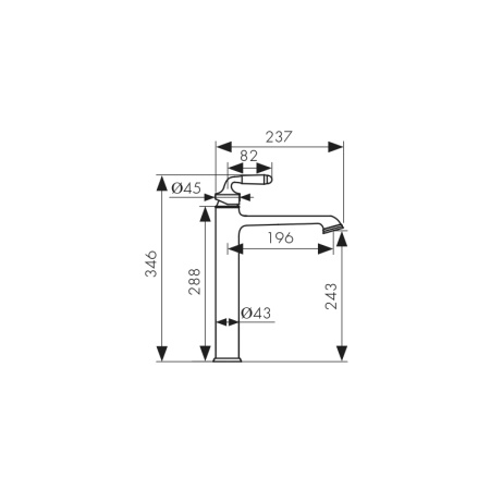 31611-1 Смеситель KAISER Vincent для раковины